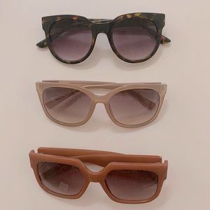 Set of 3 Sunglasses(Banana Republic, Calvin Klein and Loft)
